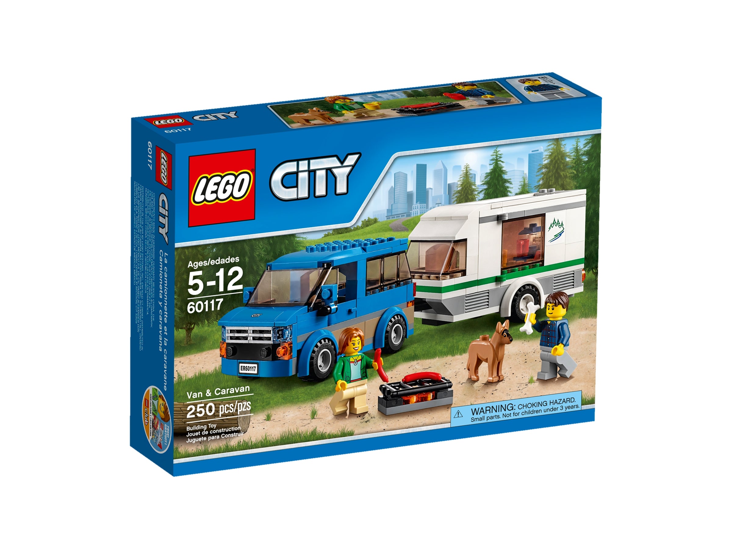 LEGO CITY Male Camper 60117 Minifigure Van & Caravan